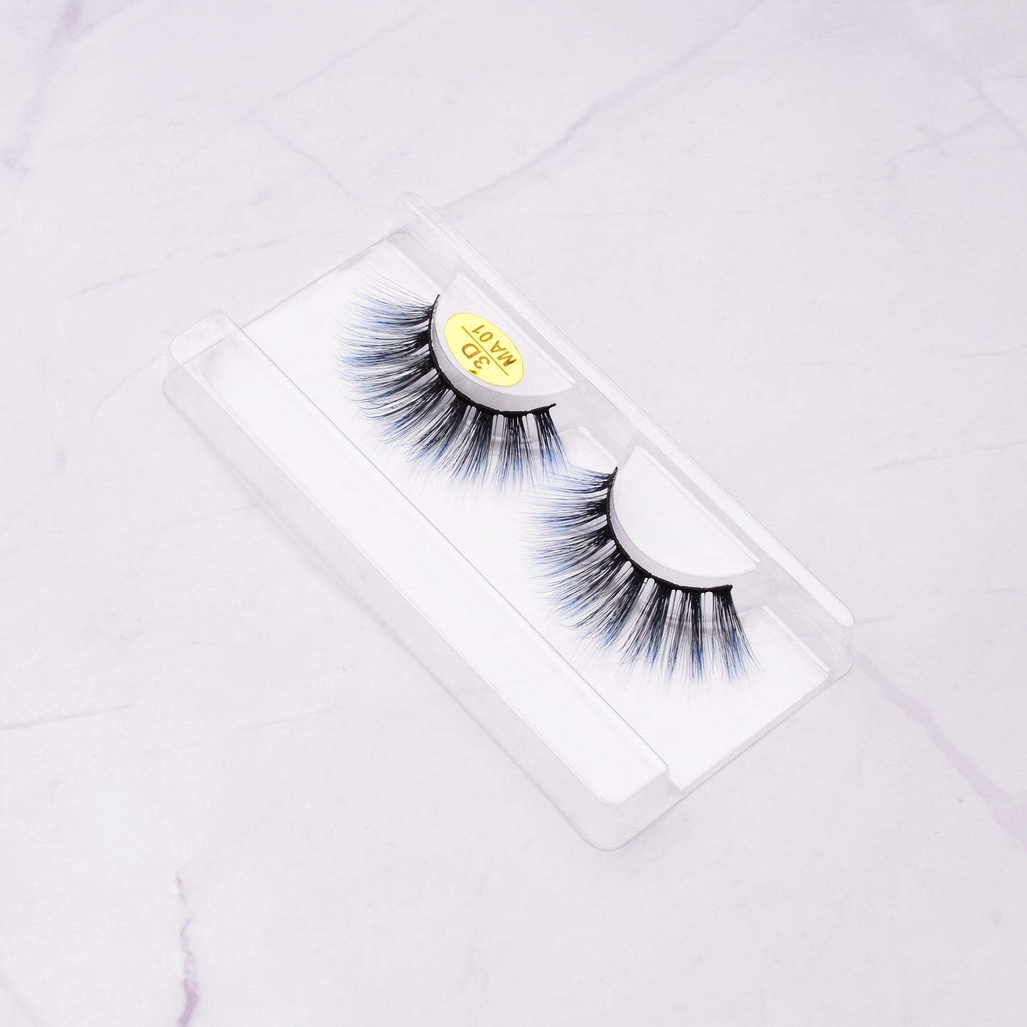 3D False Colored Eyelashes Natural Halloween Faux Mink Fluffy Soft Extension Cosplay Eyelash Colorful Eye Lashes