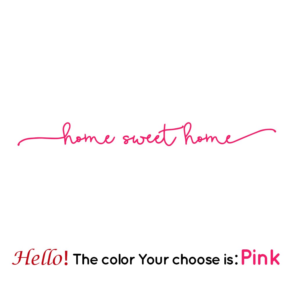 home sweet home Phrase Art Vinyl Wall Sticker For house decoration Wall Decals Bedroom Wall Decor Sticker Mural Wallpaper
