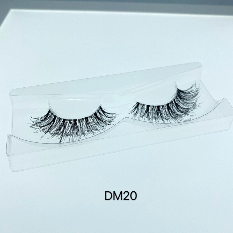 Mink Lashes 100% Hand Made 3D Mink Lashes Transparent Band Eyelashes Cilios Natural Long Fake Eyelashes Clear Band False Eyelash