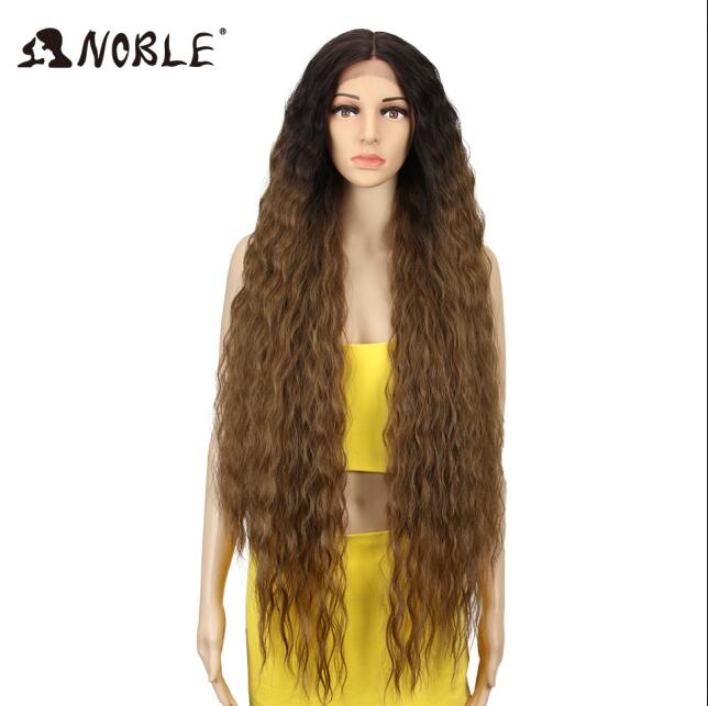 Cosplay Wig Synthetic Lace Part Wig Long Curly 42 Inch Cosplay Wig Blonde Ombre Lace Wig Synthetic Lace Wig