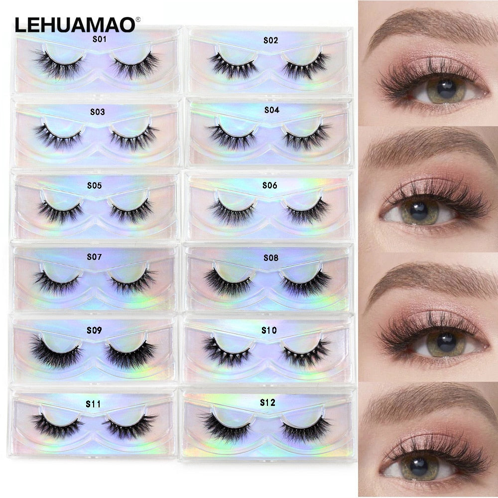 Mink eyelashes Soft fake lashes Mink Lashes extension Handmade Reusable Eyelashes