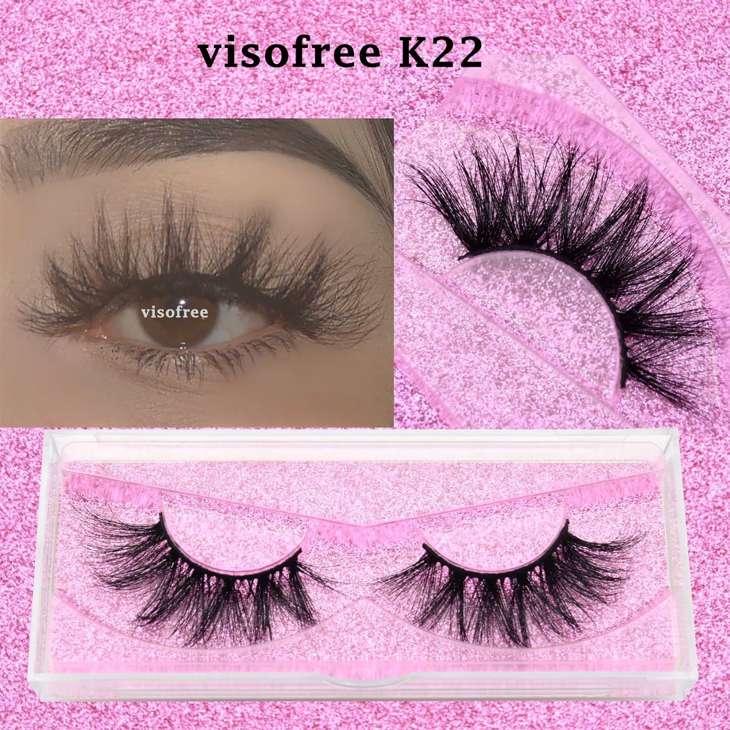 3D Mink Lashes natural handmade volume soft long eyelash extension