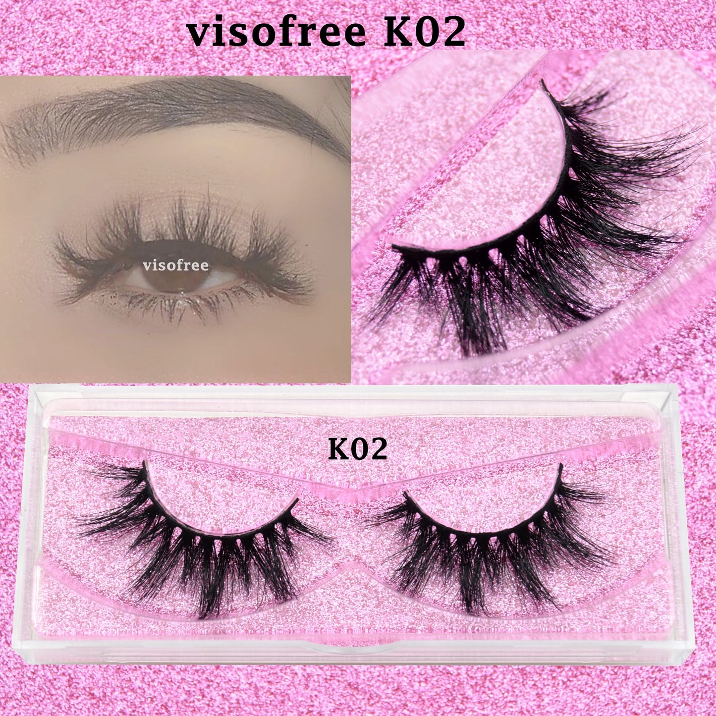 3D Mink Lashes natural handmade volume soft long eyelash extension