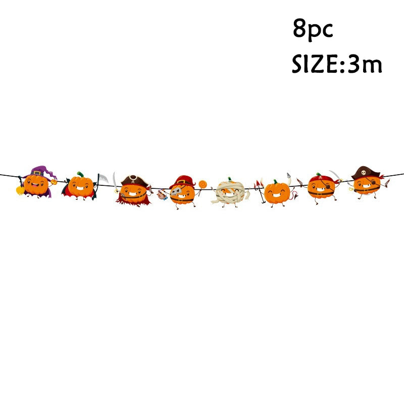Halloween Candle Light LED Colorful Candlestick Table Top Decoration Pumpkin Party Decor