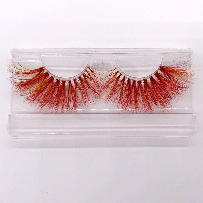 Color 25mm 3D mink fake lashes beauty natural false eyelash packaging box lash extension