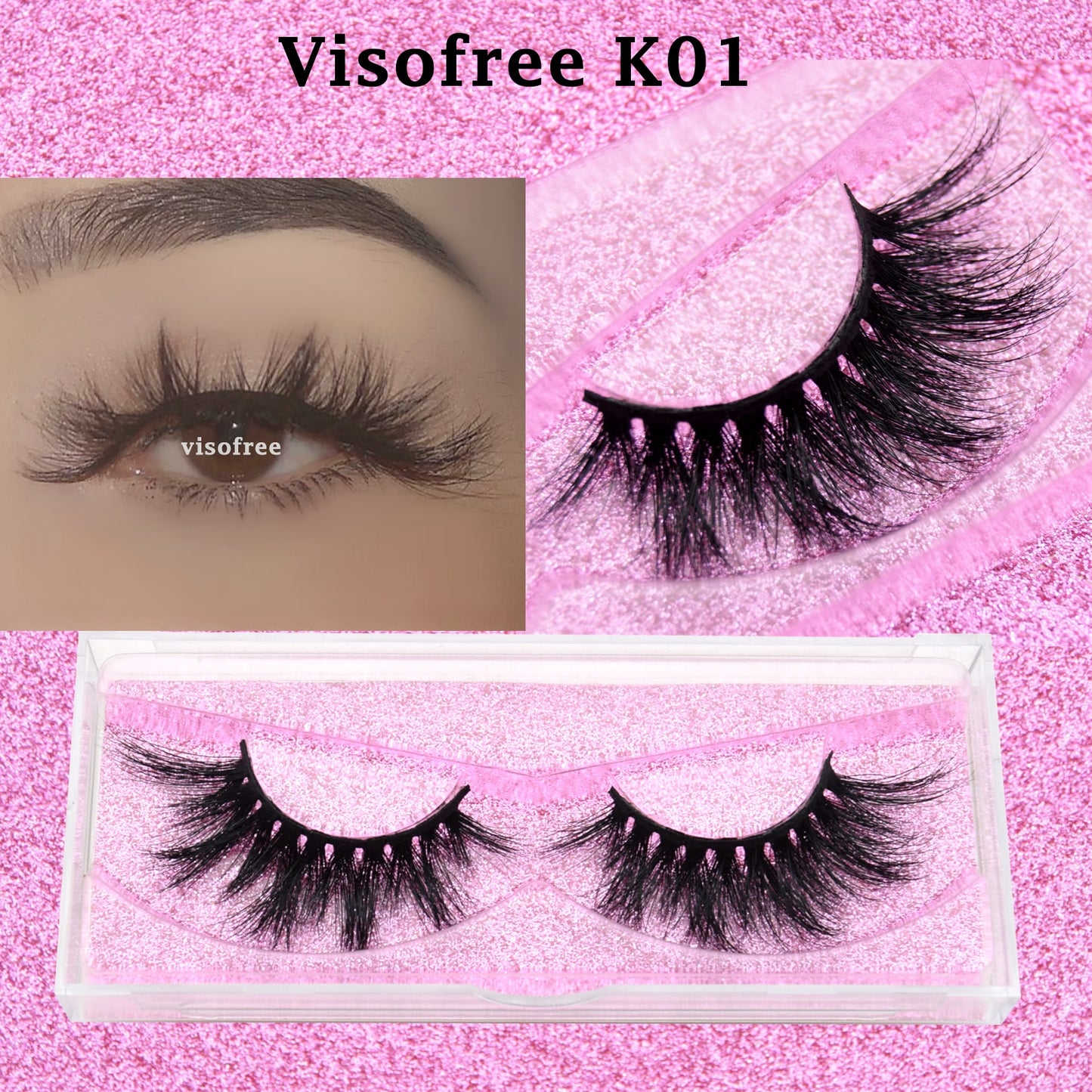 3D Mink Lashes natural handmade volume soft long eyelash extension