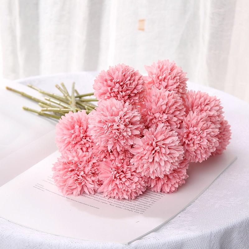 29cm Dandelion Artificial Flowers Bouquet Silk Fake Flowers For Home Decor Garden Widding Decoration DIY Vase Accessories Plants