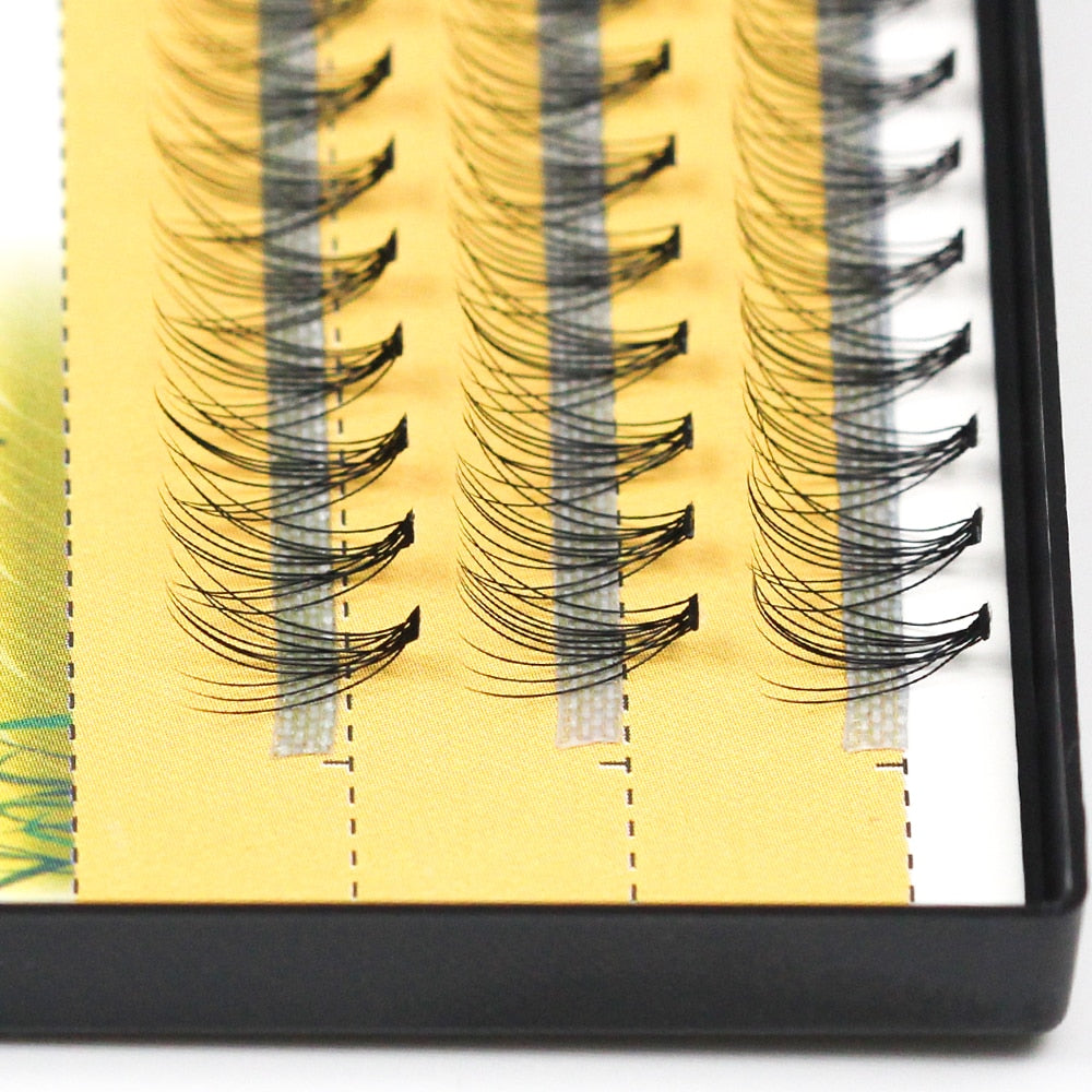60 clusters/box individual eyelashes 10D natural extension eyelash cluster