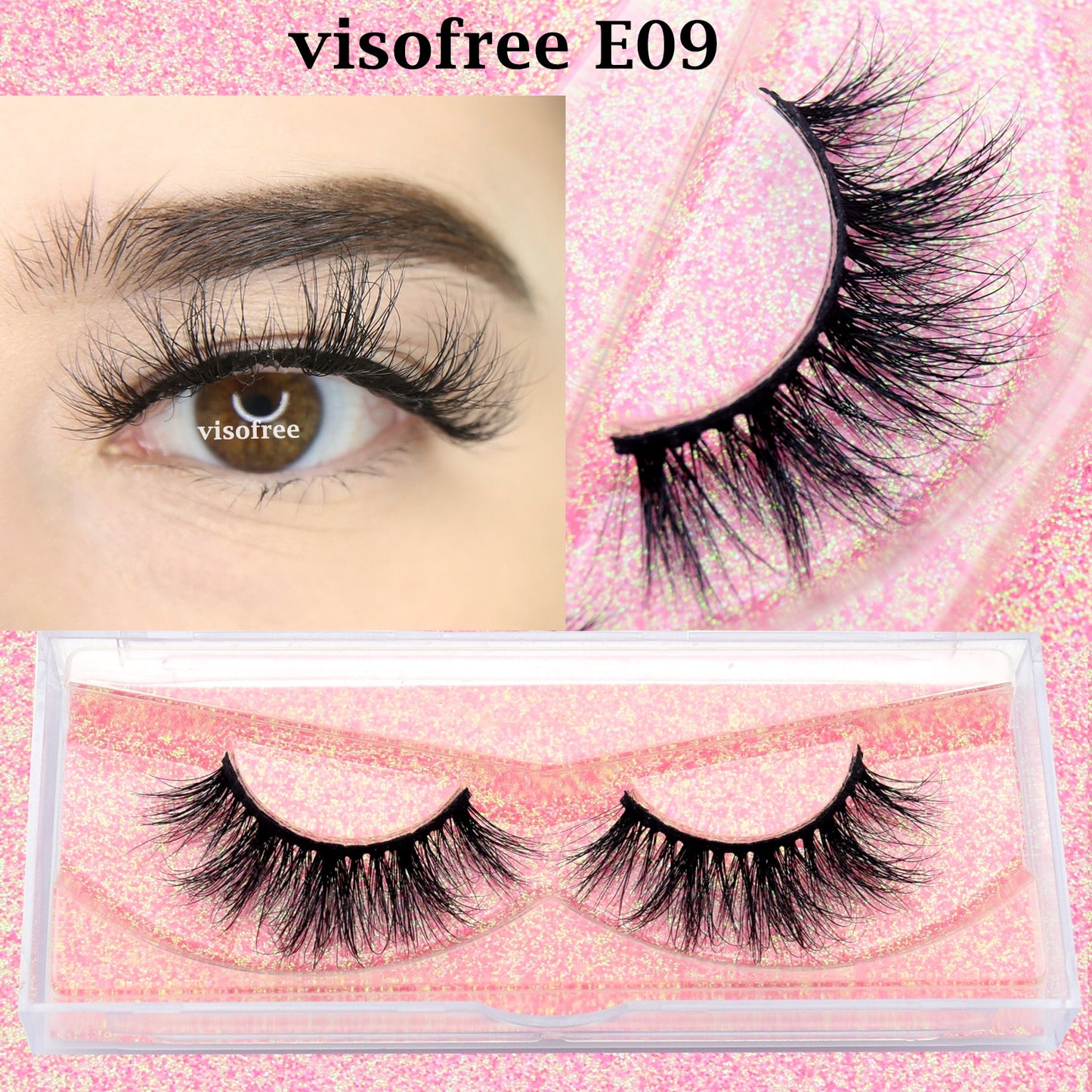 3D Mink Lashes natural handmade volume soft long eyelash extension