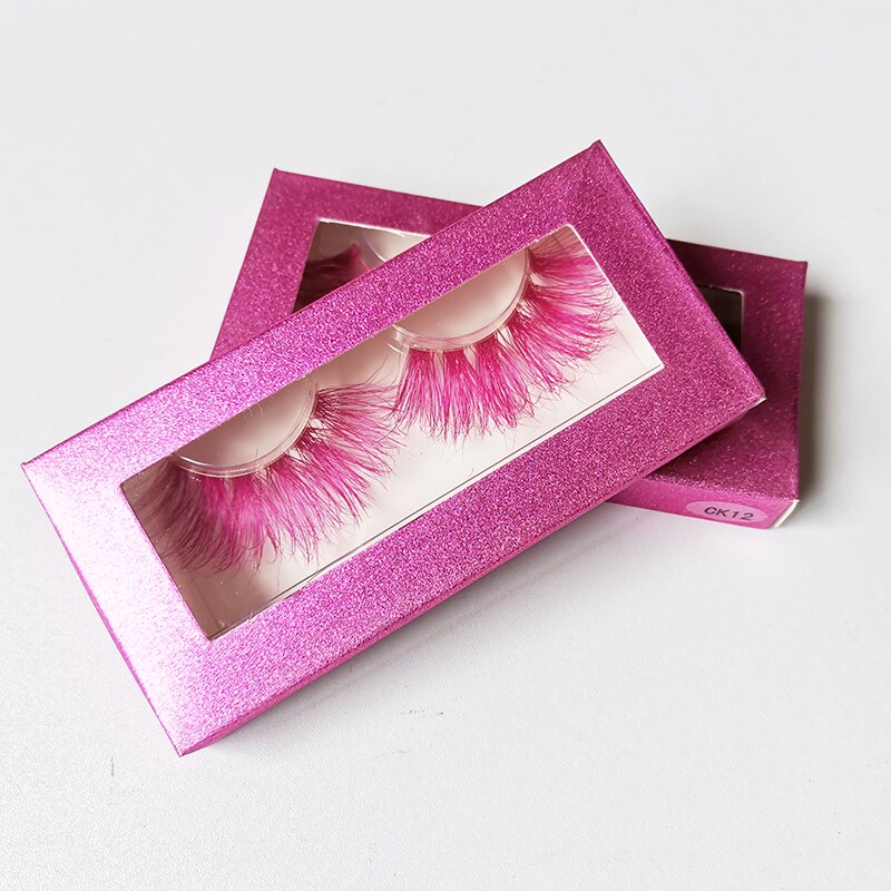 Color 25mm 3D mink fake lashes beauty natural false eyelash packaging box lash extension