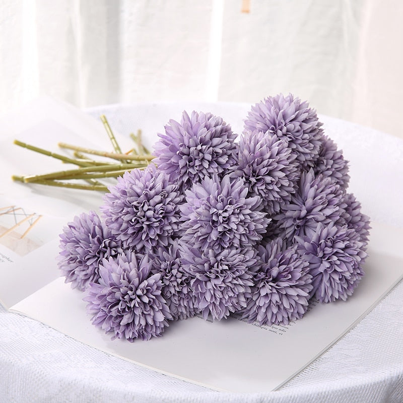 29cm Dandelion Artificial Flowers Bouquet Silk Fake Flowers For Home Decor Garden Widding Decoration DIY Vase Accessories Plants