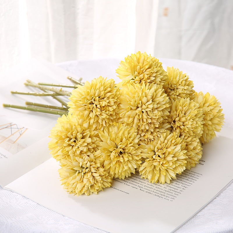 29cm Dandelion Artificial Flowers Bouquet Silk Fake Flowers For Home Decor Garden Widding Decoration DIY Vase Accessories Plants