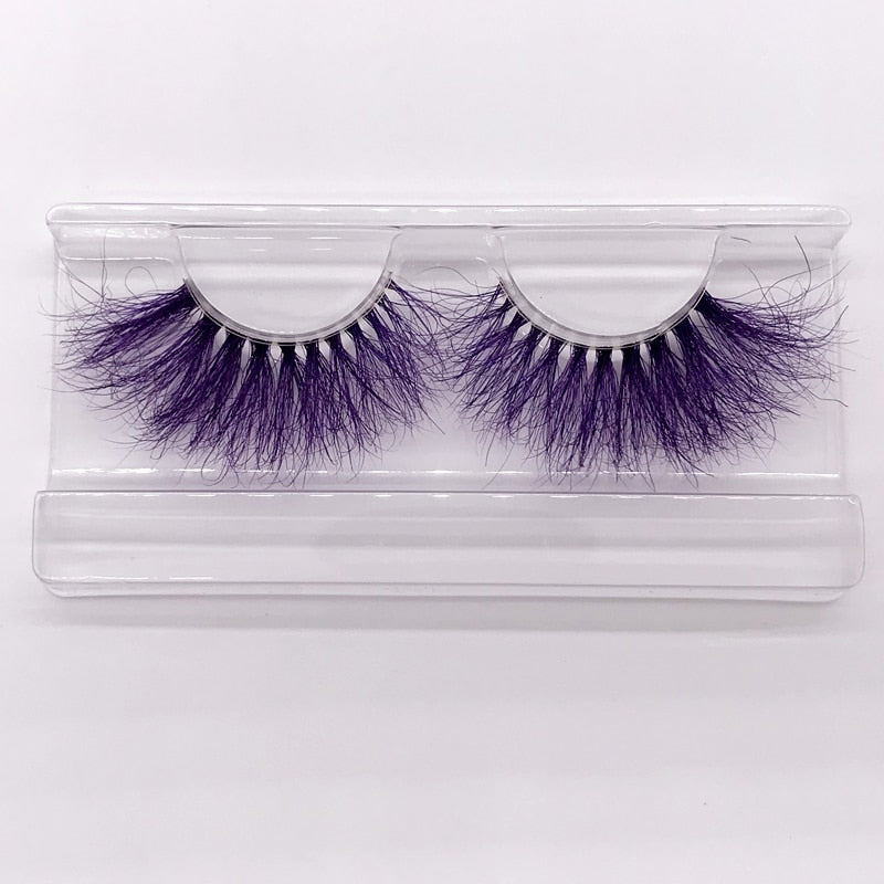 Color 25mm 3D mink fake lashes beauty natural false eyelash packaging box lash extension
