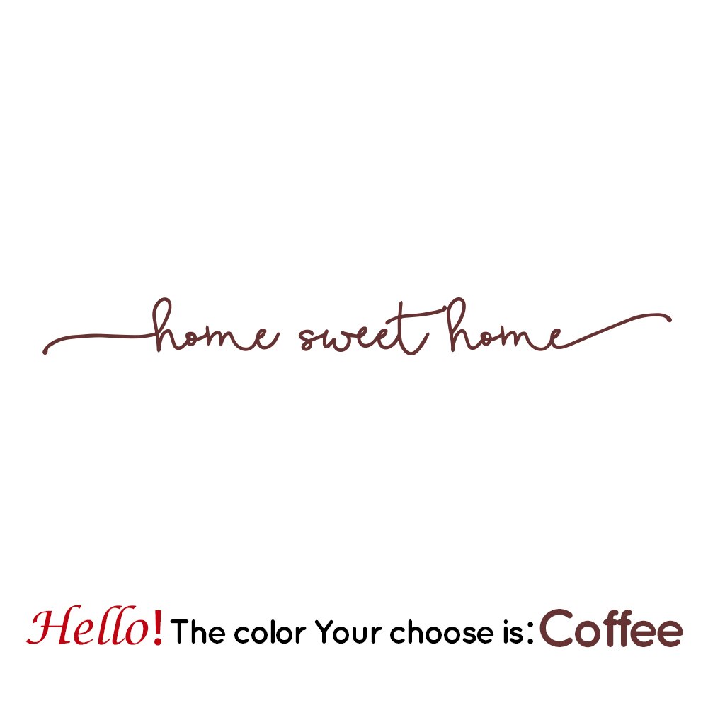 home sweet home Phrase Art Vinyl Wall Sticker For house decoration Wall Decals Bedroom Wall Decor Sticker Mural Wallpaper