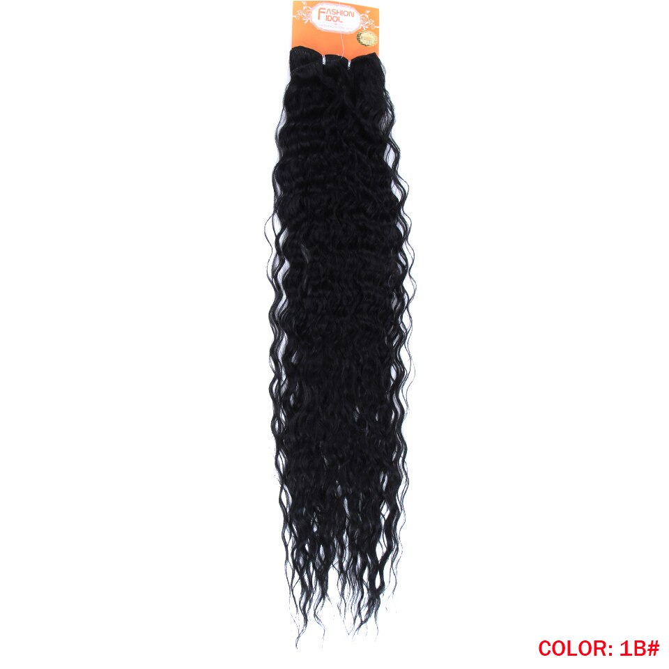 MAGIC Deep Curly Synthetic Hair Weave Deep Wave Hair Bundles 28 & 30 & 32 Inches Ombre Color Two Tone Curly Hair Extension 120g