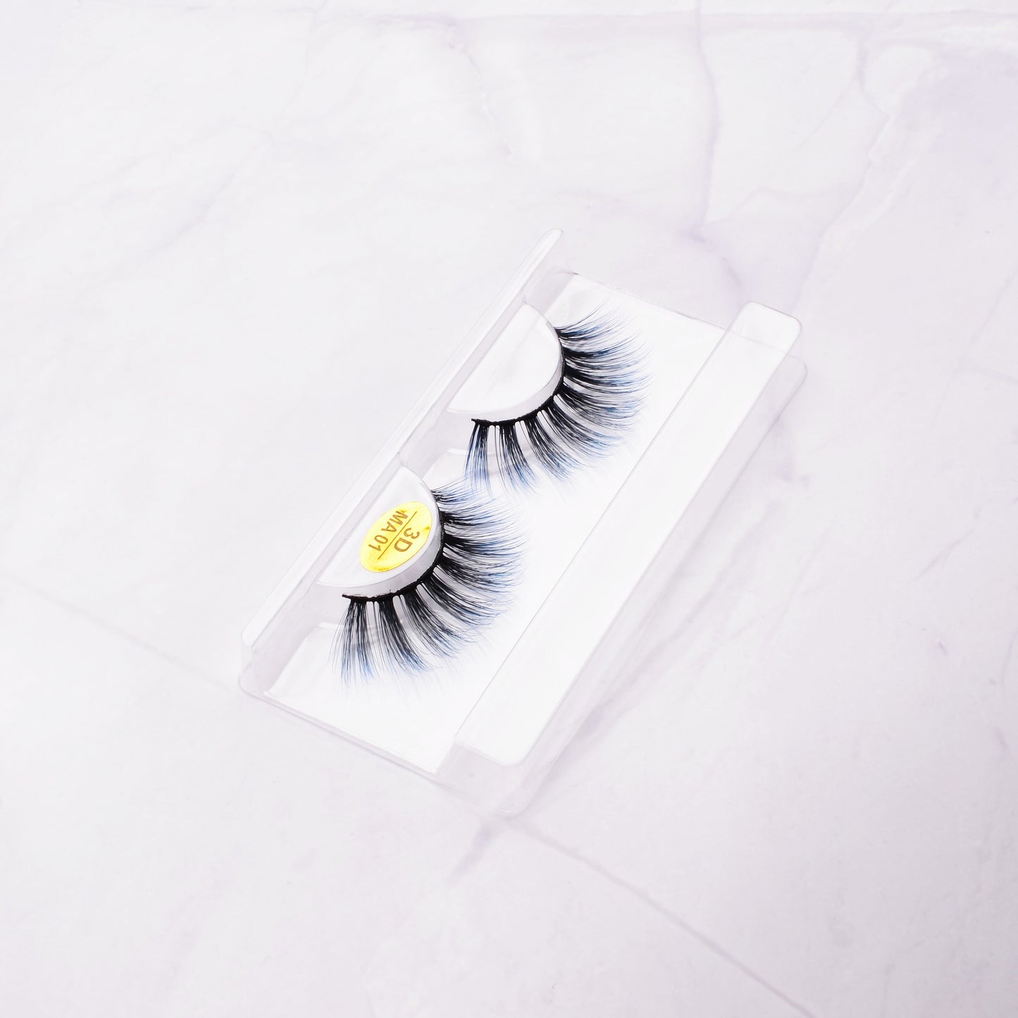 3D False Colored Eyelashes Natural Halloween Faux Mink Fluffy Soft Extension Cosplay Eyelash Colorful Eye Lashes