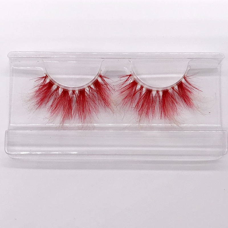 Color 25mm 3D mink fake lashes beauty natural false eyelash packaging box lash extension