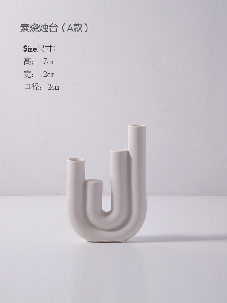 Nordic Ins Ceramic Vase Home Decoration Ornaments Crafts Vegetarian Ceramic Flower Pot Art Vases Home Decoration