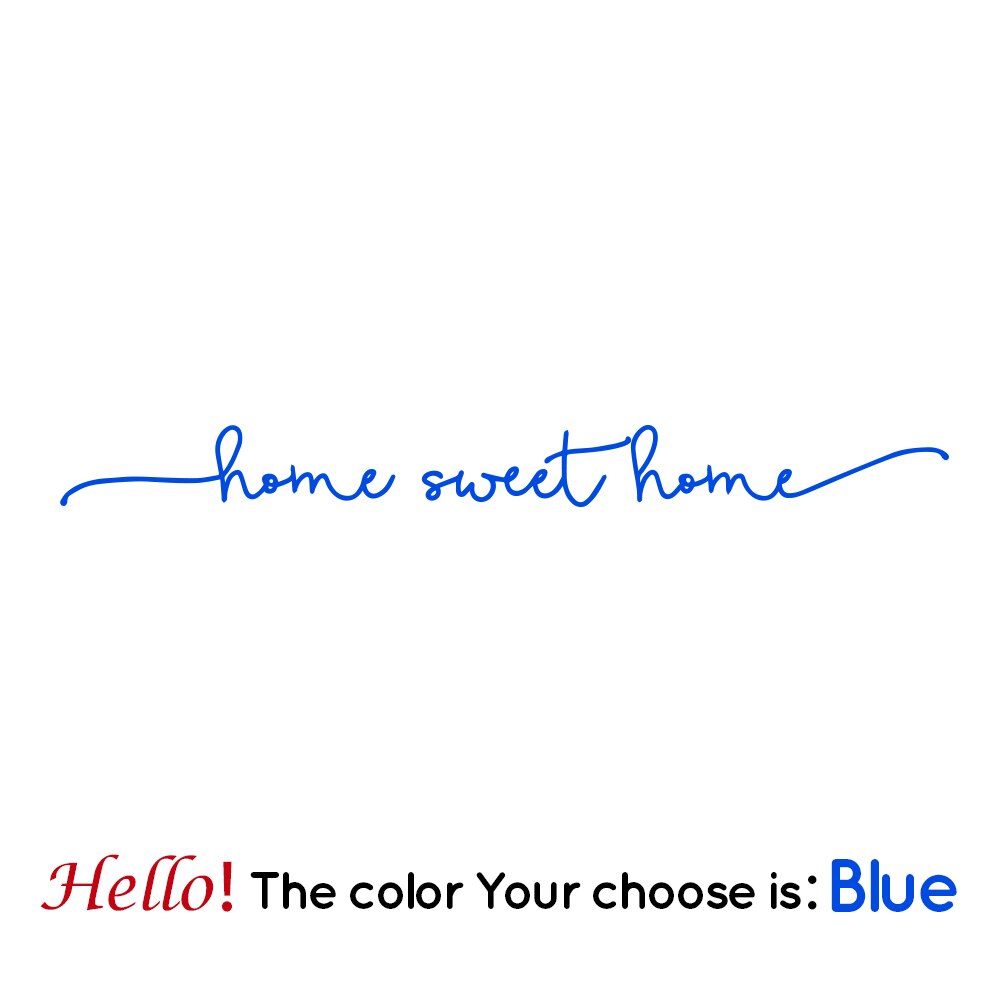 home sweet home Phrase Art Vinyl Wall Sticker For house decoration Wall Decals Bedroom Wall Decor Sticker Mural Wallpaper