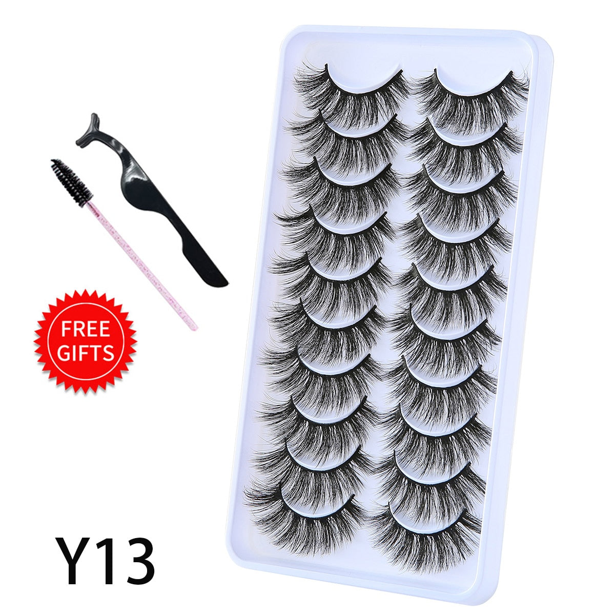 5/10 Pairs 3D Mink Natural Dramatic Faux Cils Fake Eyelash Extension
