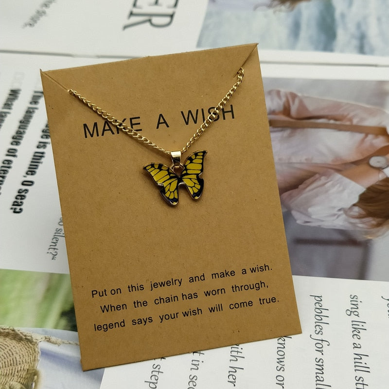 Cute Star Butterfly Choker Necklace For Women Gold Color Neck Statement Collar Chains Chocker Shining Choker Jewelry