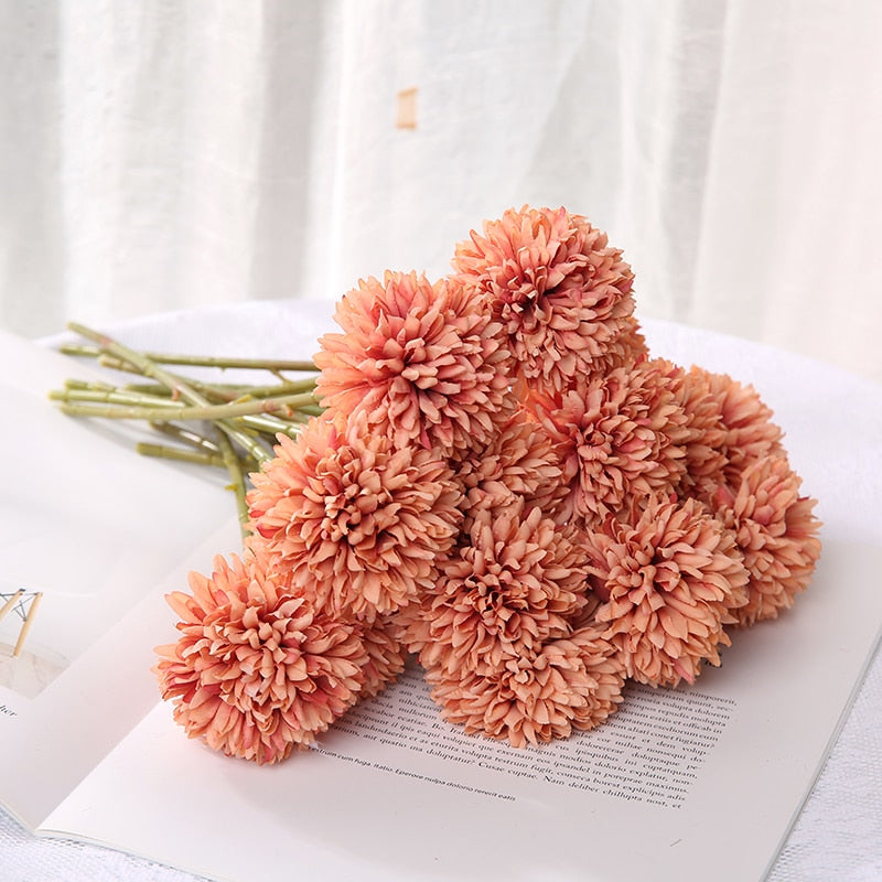 29cm Dandelion Artificial Flowers Bouquet Silk Fake Flowers For Home Decor Garden Widding Decoration DIY Vase Accessories Plants