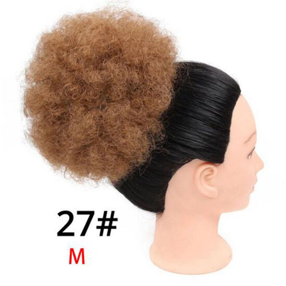 Short Afro Puff Synthetic Hair Hairpiece For Women Drawstring Ponytail Kinky Curly Clip Hair Extensions