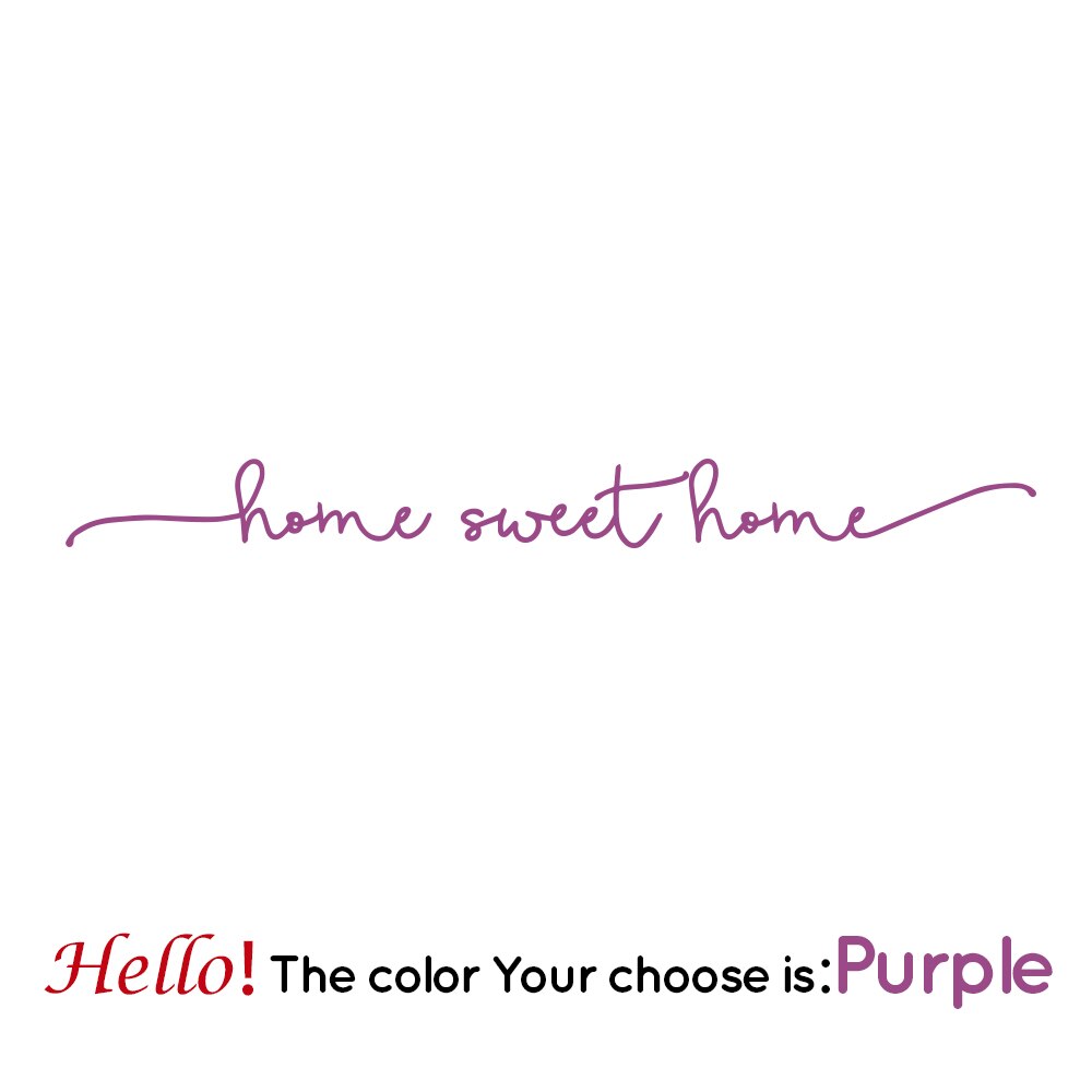 home sweet home Phrase Art Vinyl Wall Sticker For house decoration Wall Decals Bedroom Wall Decor Sticker Mural Wallpaper
