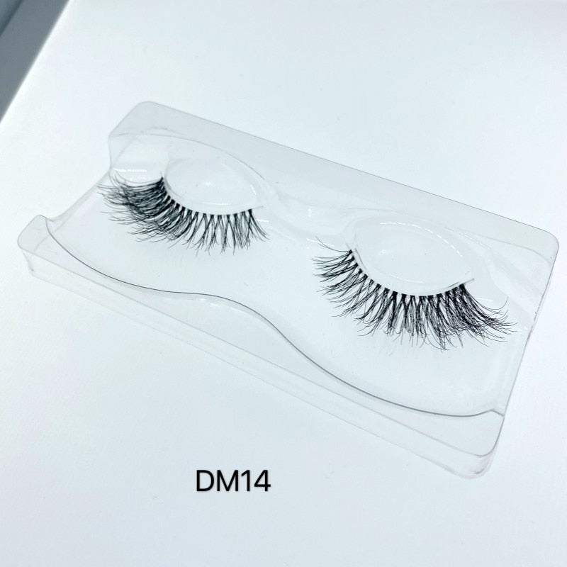 Mink Lashes 100% Hand Made 3D Mink Lashes Transparent Band Eyelashes Cilios Natural Long Fake Eyelashes Clear Band False Eyelash
