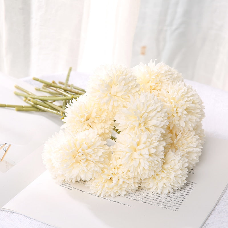 29cm Dandelion Artificial Flowers Bouquet Silk Fake Flowers For Home Decor Garden Widding Decoration DIY Vase Accessories Plants