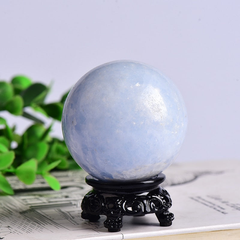 1PC Natural Dream Amethyst Ball Polished Globe Massaging Ball Reiki Healing Stone Home Decoration