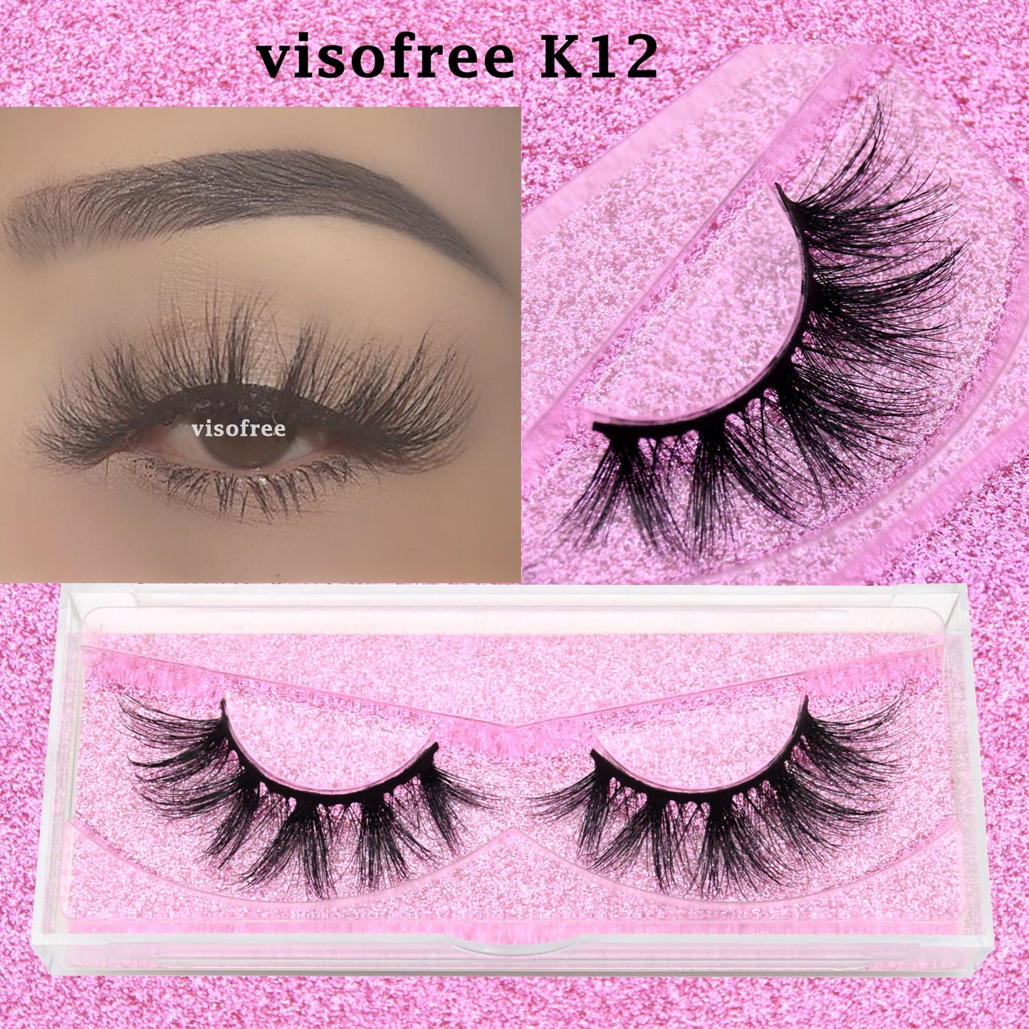 3D Mink Lashes natural handmade volume soft long eyelash extension
