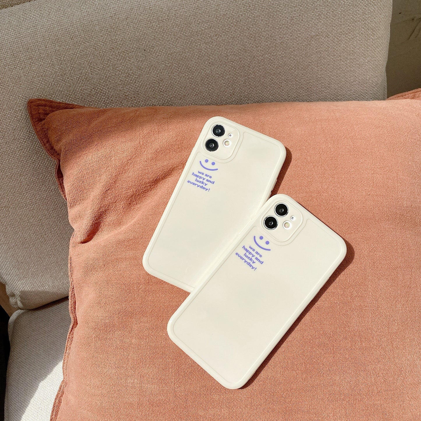 Lucky happy Smiley phone case for iphone 11 Pro Max 13 case New INS silicone soft for iphone XR X XS MAX XR cover