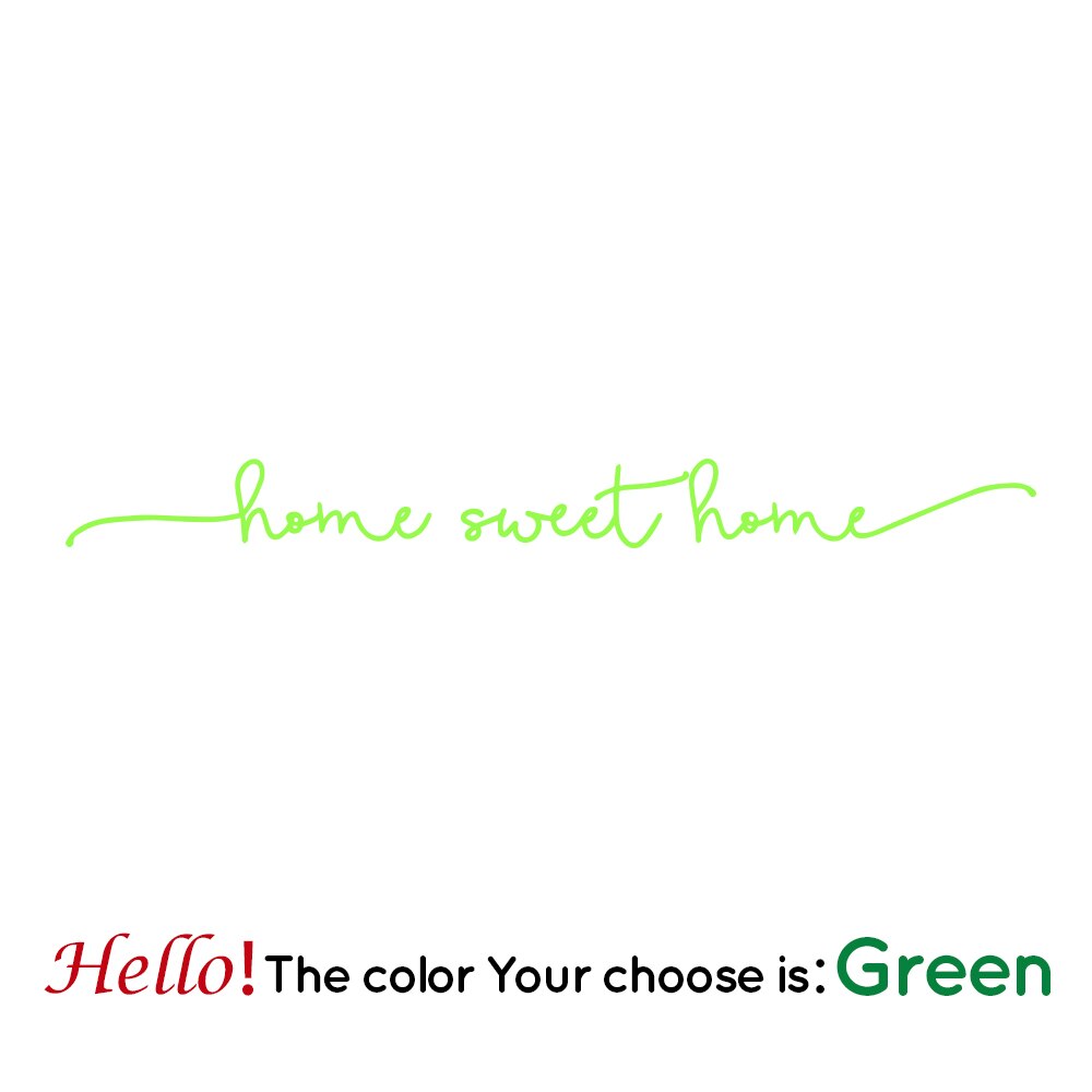 home sweet home Phrase Art Vinyl Wall Sticker For house decoration Wall Decals Bedroom Wall Decor Sticker Mural Wallpaper