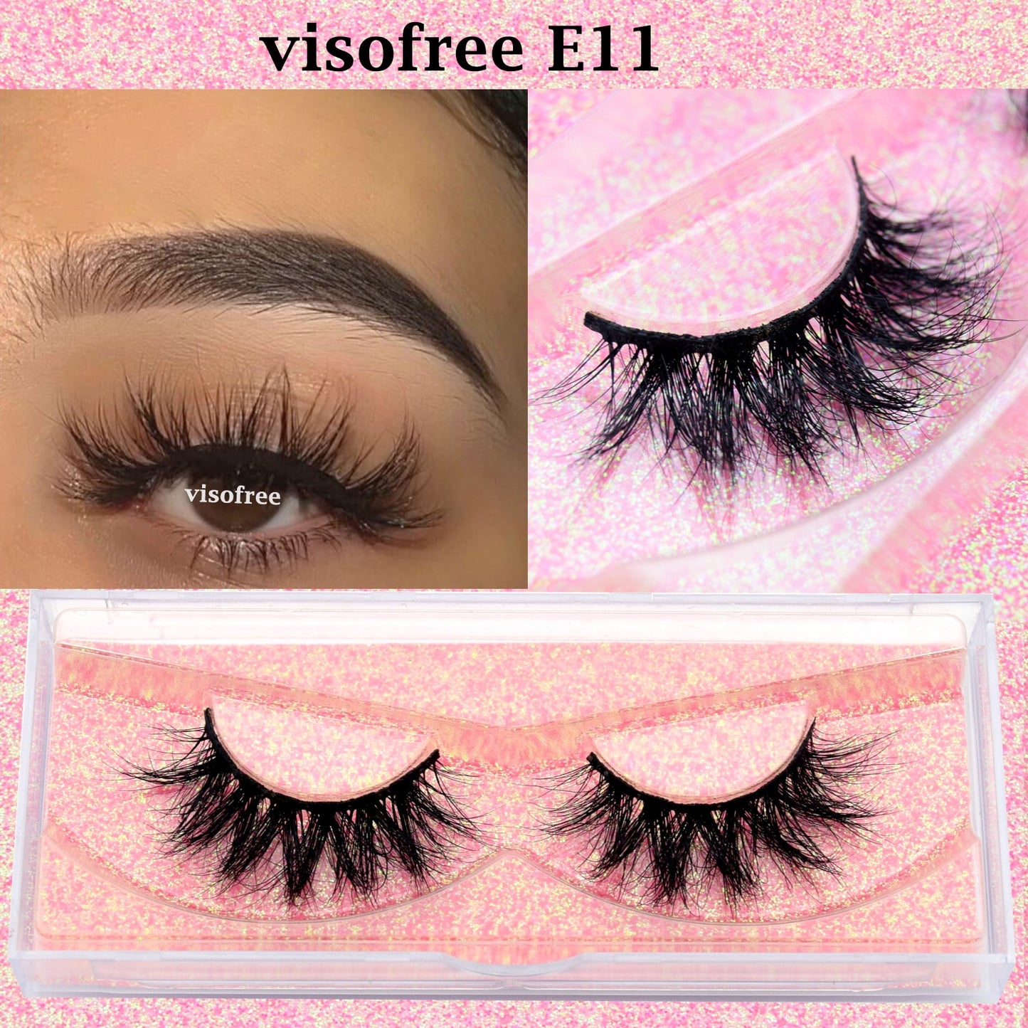 3D Mink Lashes natural handmade volume soft long eyelash extension