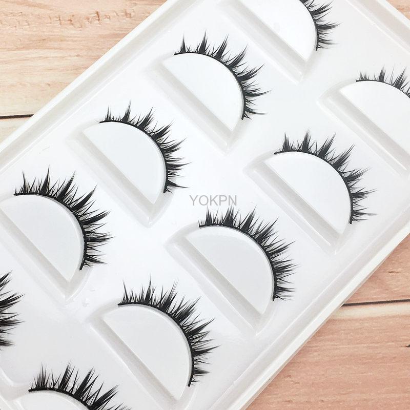 False Eyelashes Pointed Tail Cute Girl Barbie Makeup Without Makeup Fake Eyelashes Fairy Hair Short Cos Lashes