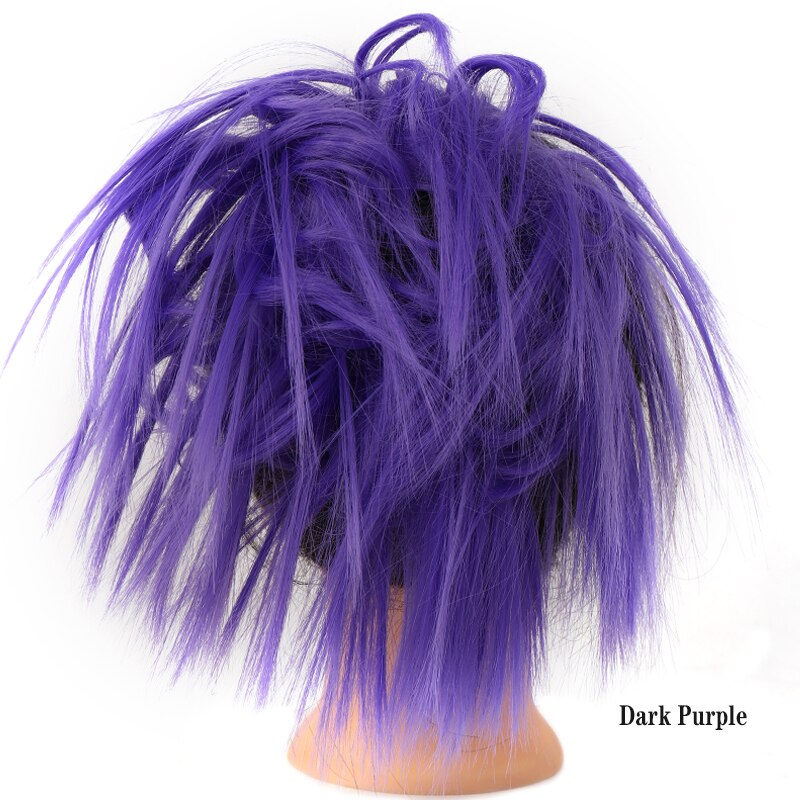 Synthetic Chignon Messy Scrunchies Elastic Band Hair Bun Straight Updo Hairpiece High Temperture Fiber Natural Fake Hair