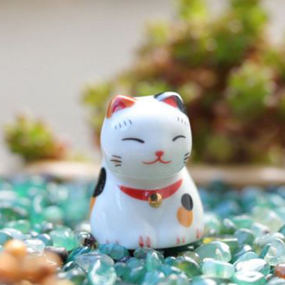 Lucky Cat Chopsticks Holder Japanese Ceramic Chopsticks Care Ceramic Lucky Cat Home Cute
