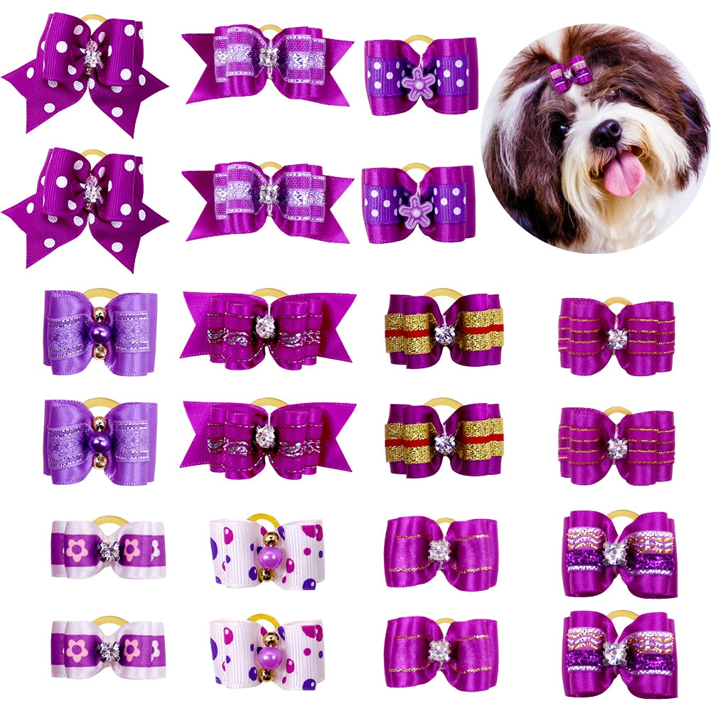 Handmade Pet Dog Cat Hair Bow