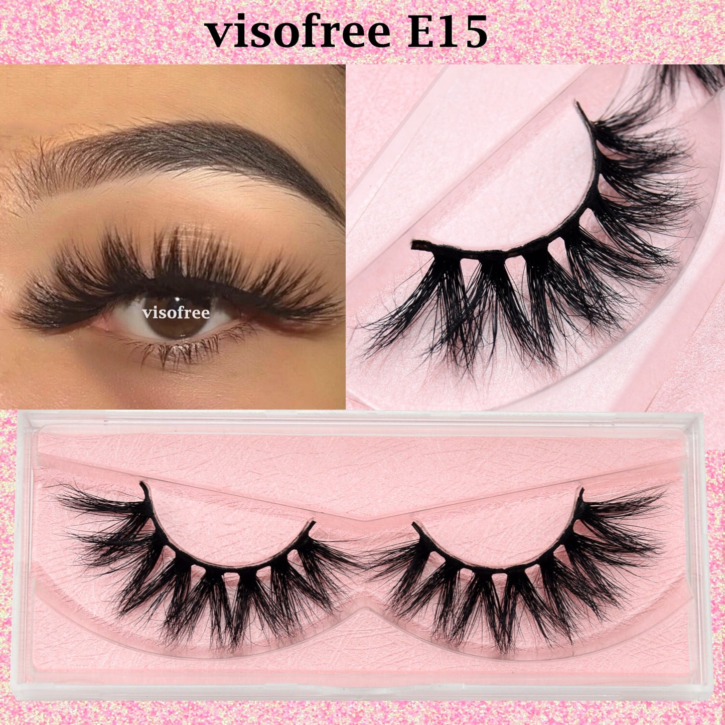 3D Mink Lashes natural handmade volume soft long eyelash extension