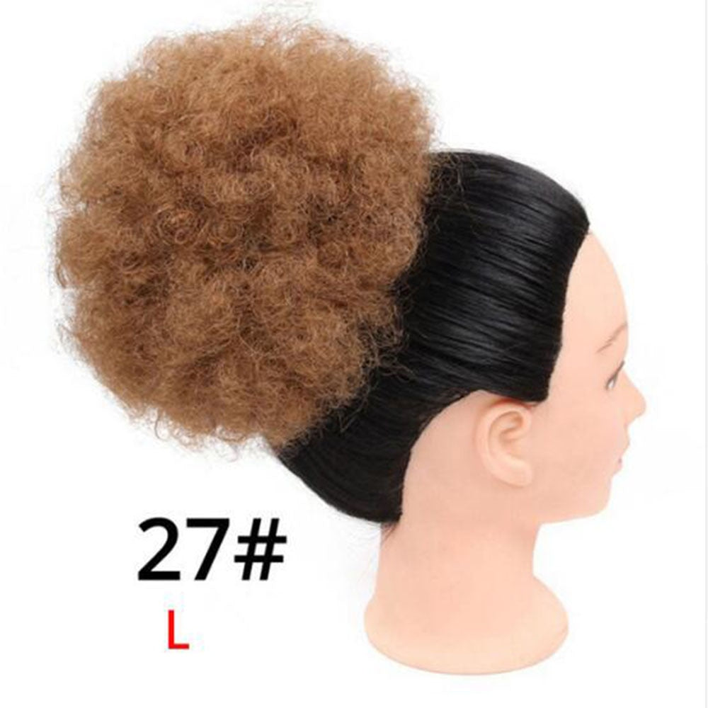 Short Afro Puff Synthetic Hair Hairpiece For Women Drawstring Ponytail Kinky Curly Clip Hair Extensions