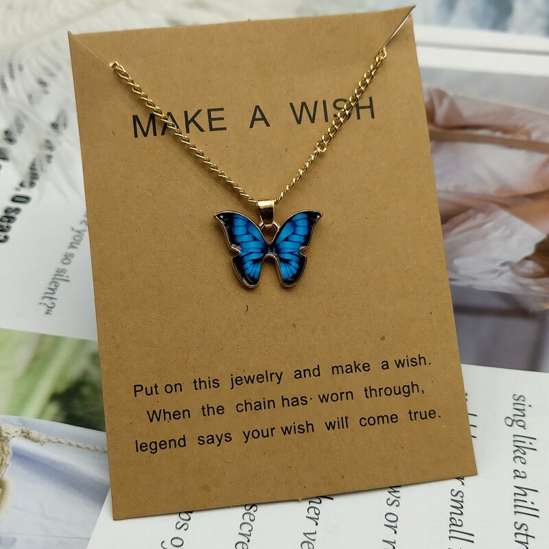 Cute Star Butterfly Choker Necklace For Women Gold Color Neck Statement Collar Chains Chocker Shining Choker Jewelry