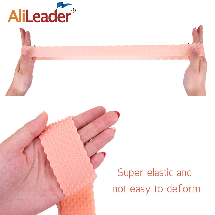 No-Slip Wig Grip Band Transparent Silicone Wig Band Hold Wig Headband Adjustable Women Hair Wig Band
