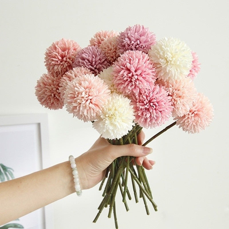 29cm Dandelion Artificial Flowers Bouquet Silk Fake Flowers For Home Decor Garden Widding Decoration DIY Vase Accessories Plants