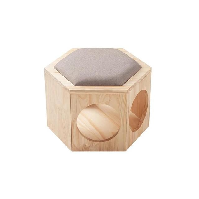 Pet cat climbing frame Wall mounted cat rack, warm luxury wooden space capsule