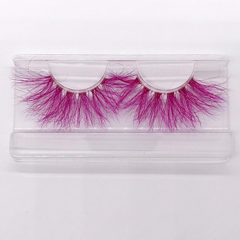 Color 25mm 3D mink fake lashes beauty natural false eyelash packaging box lash extension
