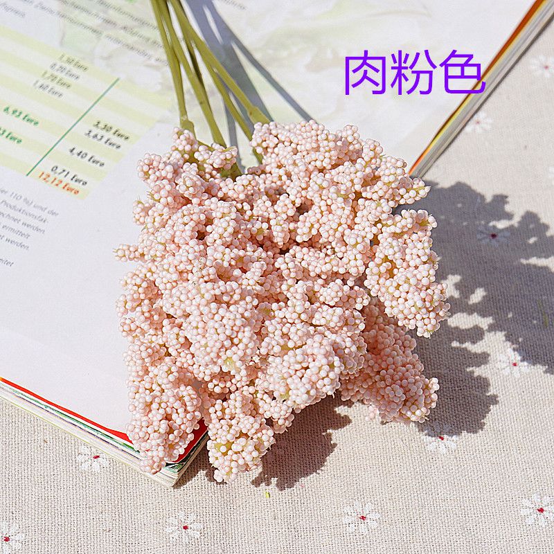 6 Pieces Bundle PE Lavender Cheap Artificial Flower Wholesale Plant Wall Decoration Bouquet Material Manual Diy Vases for Home