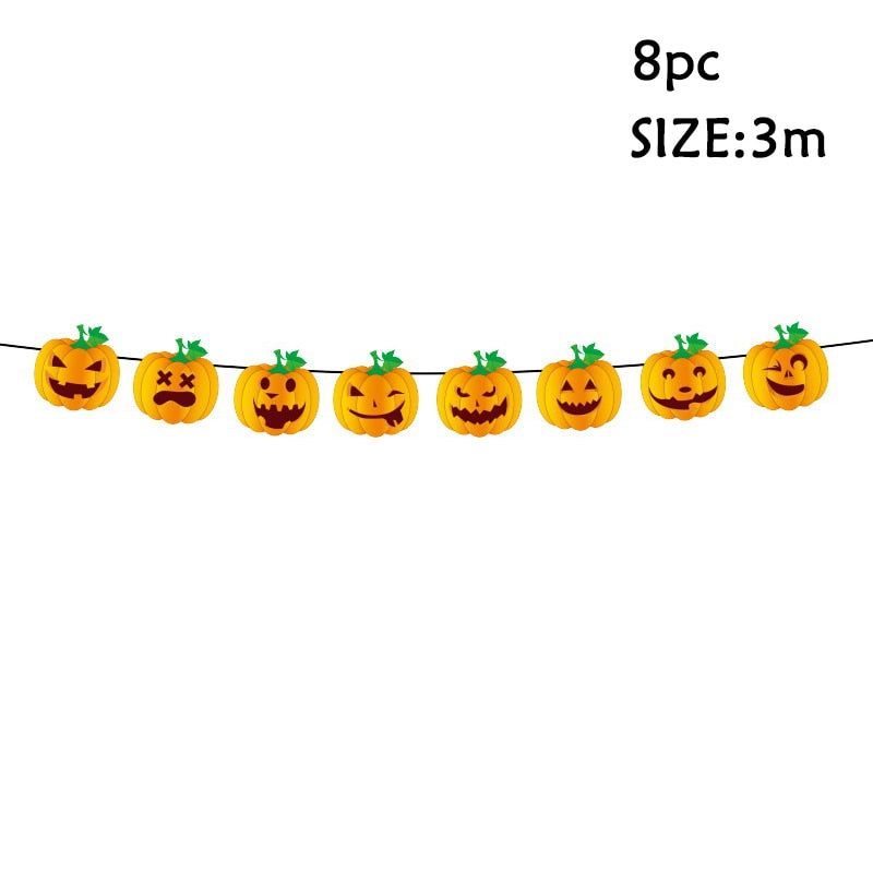 Halloween Candle Light LED Colorful Candlestick Table Top Decoration Pumpkin Party Decor