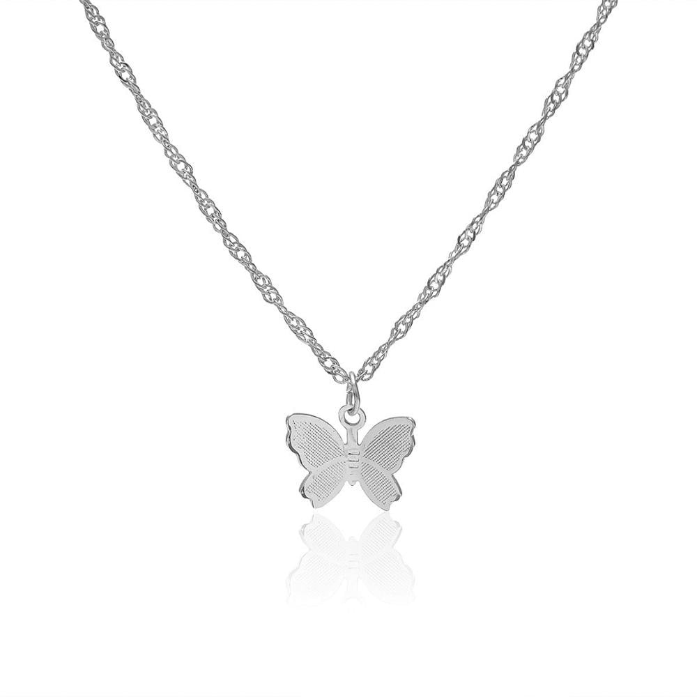 Cute Star Butterfly Choker Necklace For Women Gold Color Neck Statement Collar Chains Chocker Shining Choker Jewelry