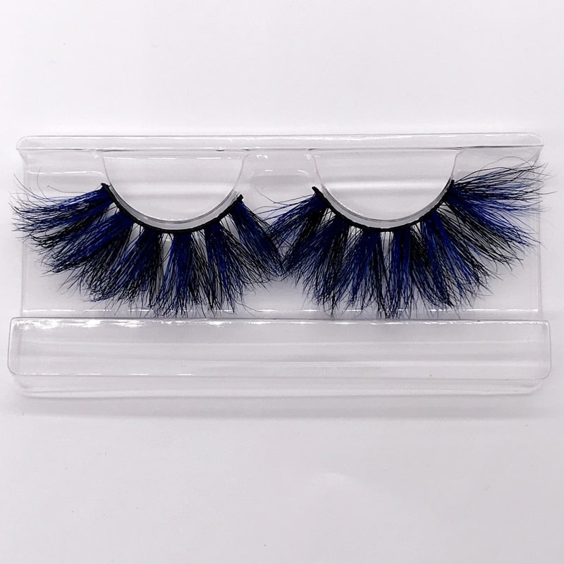 Color 25mm 3D mink fake lashes beauty natural false eyelash packaging box lash extension